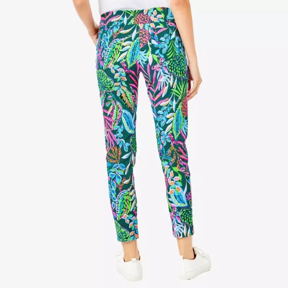 Lilly Pulitzer Corso Sunshine Jungle 28" Women's Golf Pants - Picture 2 of 9